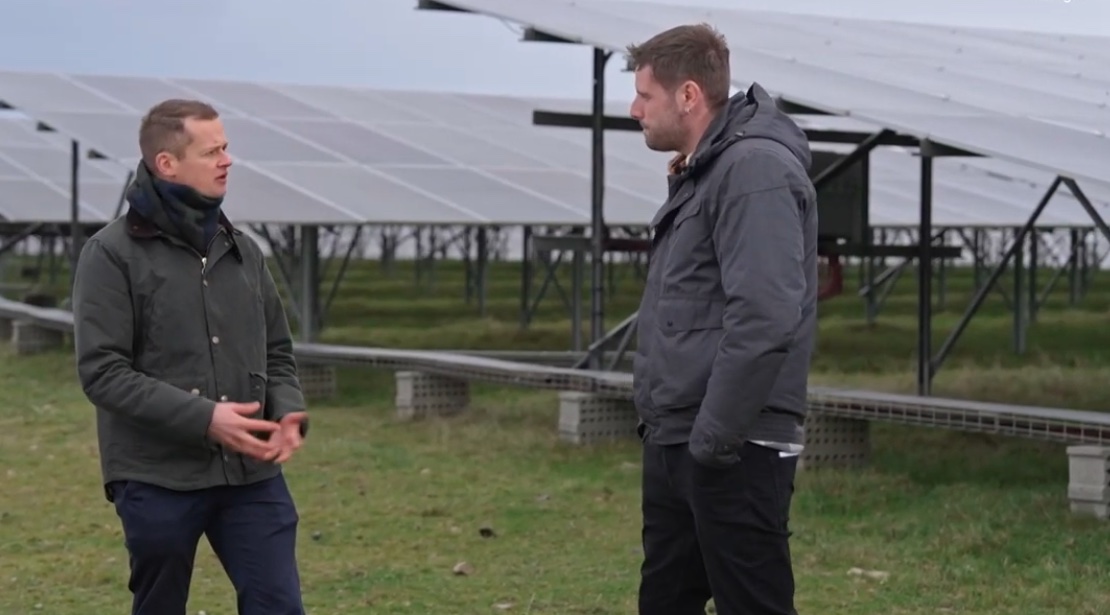 Kawrantin Roudaut en intervention sur une installation photovoltaïque