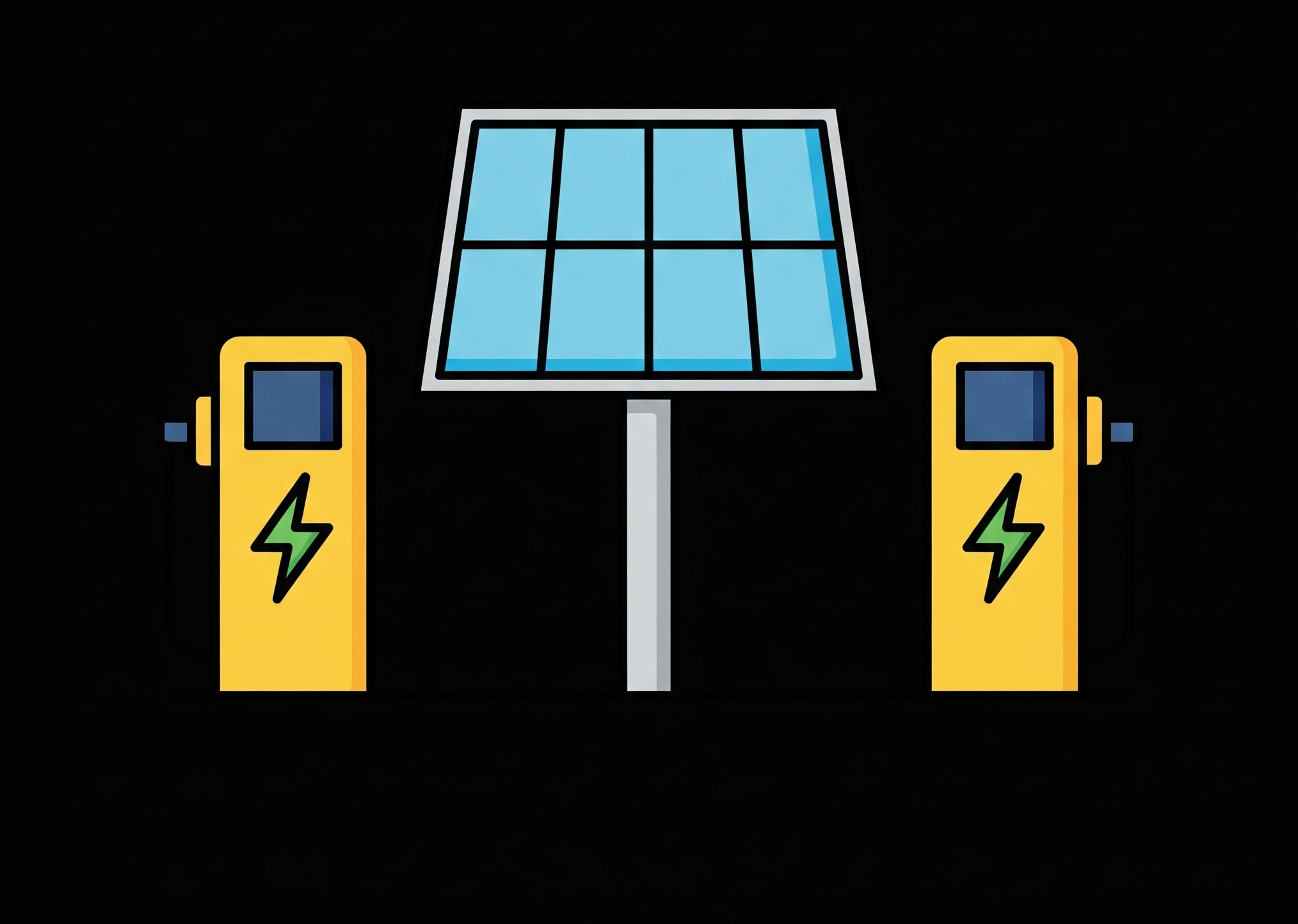 Borne de recharge solaire
